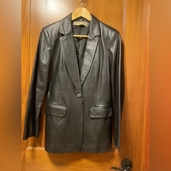 Apostrophe Jackets Coats Vintage Leather Blazer Poshmark